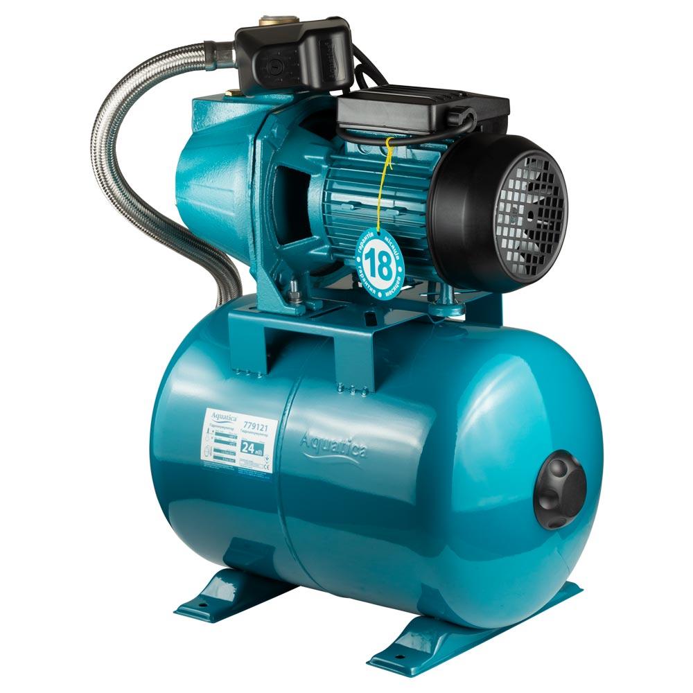 Насосні станції AQUATICA JETa100A5/UA Насосна станція 1.1кВт Hmax 55м Qmax 60л/хв (самовсмоктуючий насос) 24л Україна 775093/24