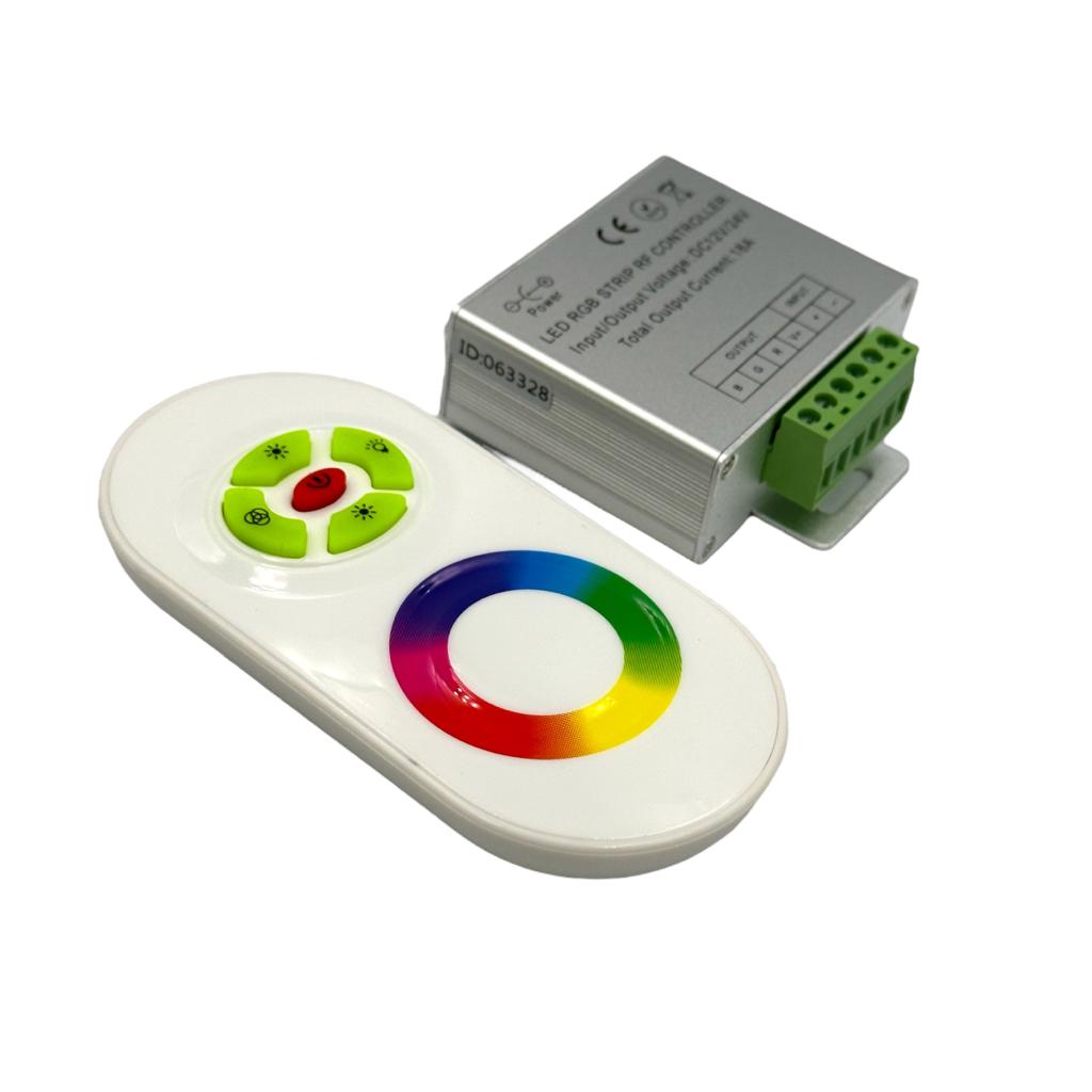 Контроллеры для LED-ленты RGB Контроллер для LED-ленты RGB 12V 216W сенсорный БЕЛЫЙ №55