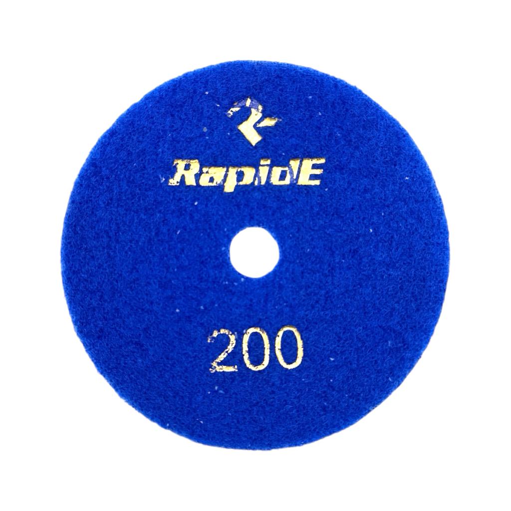 Круги шлифовальные для плитки RAPIDE Evolution Круг шліфувальний для плитки металізований (черепашка) Ø100мм. P200