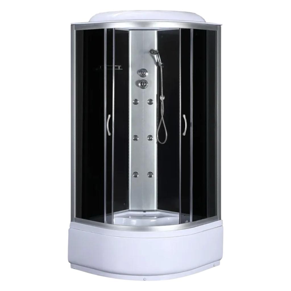 Душові бокси MIXXUS STRONG SBH01-90x90x215-GR SATIN Душовий бокс з гідромасажем 90*90мм. (високий піддон) (MI6889)