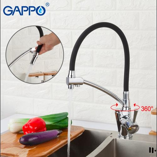 Змішувачі для кухні GAPPO G4398-1 Змішувач для кухні (чорний\бронза)