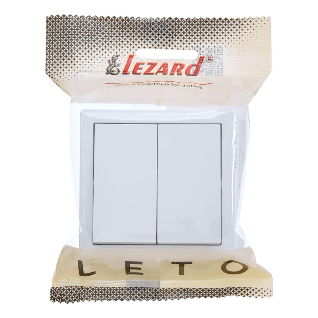 LETO (белая) Lezard LETO Выключатель наружный 2-й (белый) 752-0200-101