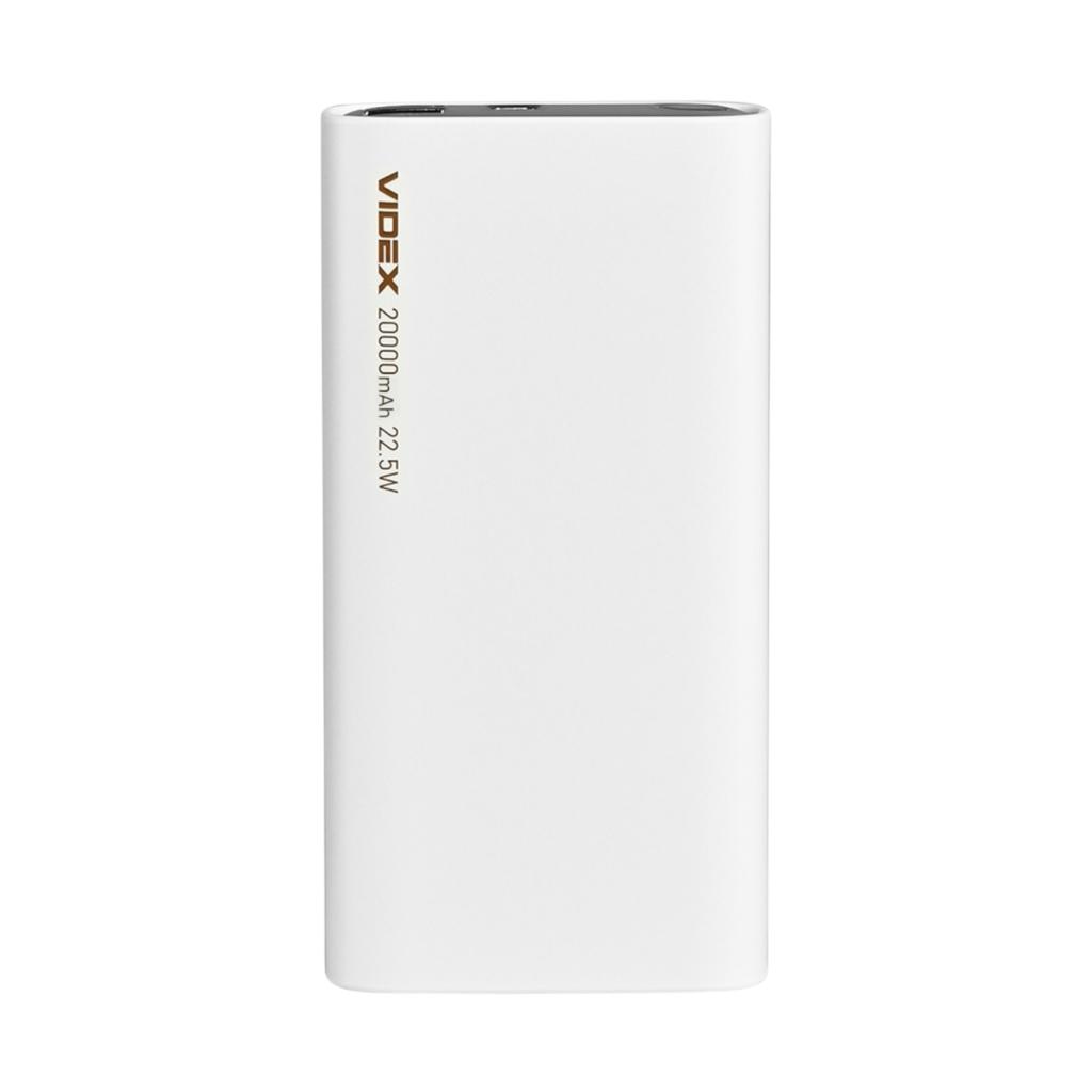 Повербанки (POWER BANK) VIDEX VPB-320-W Power bank 20000mAh PD20W 22.5W White