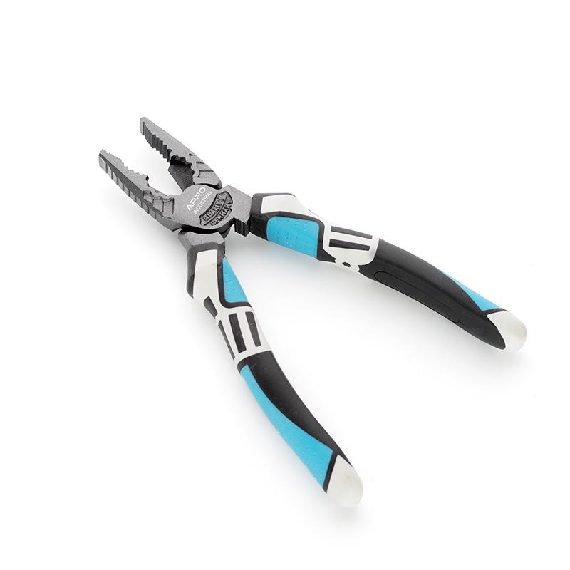 Плоскогубці APRO Пасатижи Fulcrum 60CrV, смещенный шарнир 160мм 310351