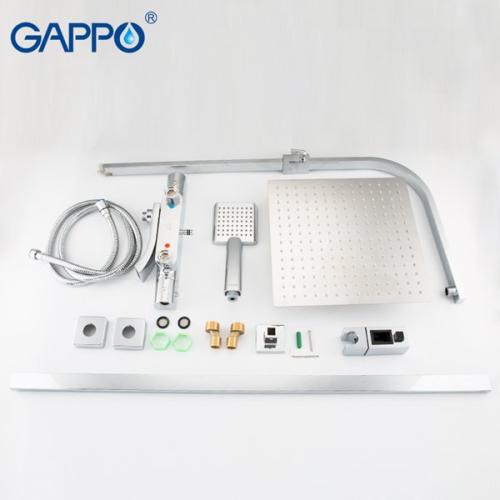 Душевые системы GAPPO G2407-40 (JACOB) душ. система с термостатом лат. корпус 3х функц