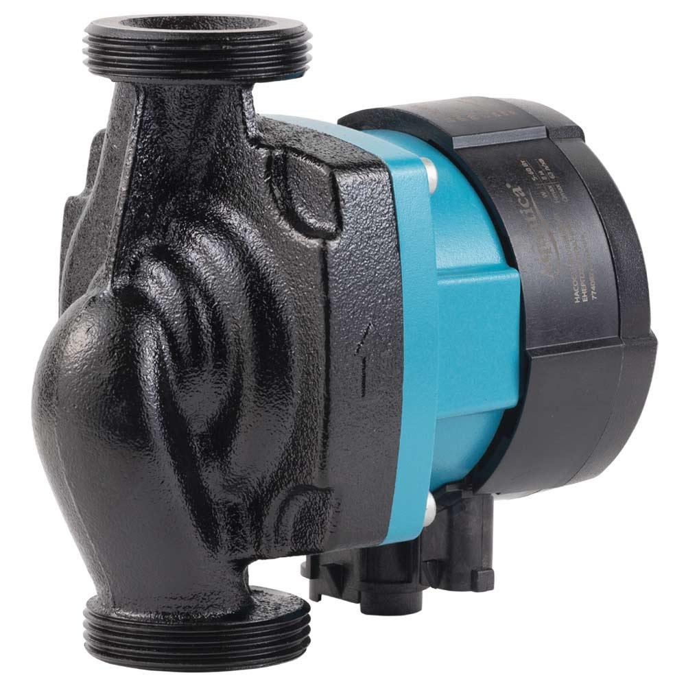 ЦИРКУЛЯЦІЙНІ НАСОСИ AQUATICA GPA25-8/130 III Насос циркуляційний енергозберігаючий 5-60Вт Hmax 8м Qmax 63л/хв Ø1½ 130мм + гайки Ø1 774062