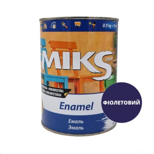 Емаль ПФ-115 MIKS Емаль алкідна ПФ-115  0,9кг. (ФІОЛЕТОВИЙ)
