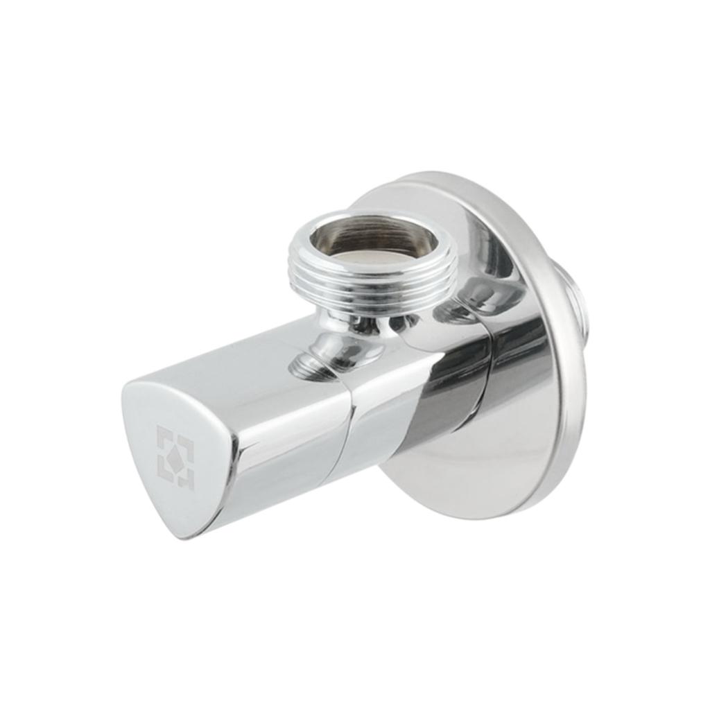 Краны серии Silver Raftec Кран угловой приборный с керамическим запорным. элементом 1/2х 3/4 Relo Silver VKE80102
