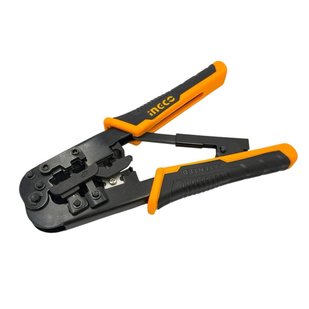 Кліщі INGCO HMPCN2468R Кліщі для обтиску телекомунікаційних конекторів 4P, 6P, 8P