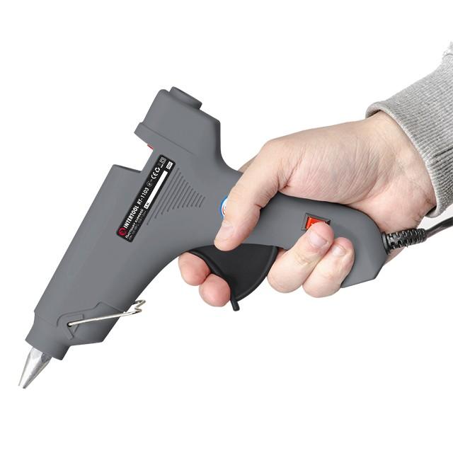 Пістолети термоклеєві INTERTOOL Пістолет клейовий 60 Вт, 230 В, 165-180 °C під стрижні 10.8-11.5 мм, 8-20 г/хв. RT-1103