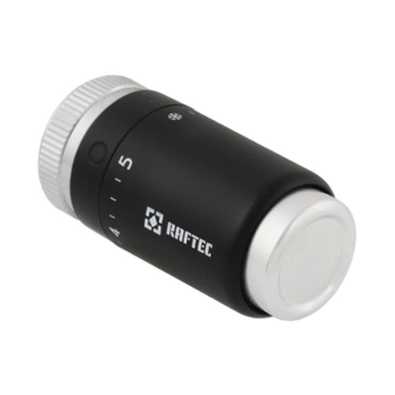 Комплектуючі до радіаторів опалення Raftec Термоголовка Black М30х1.5 TB3015
