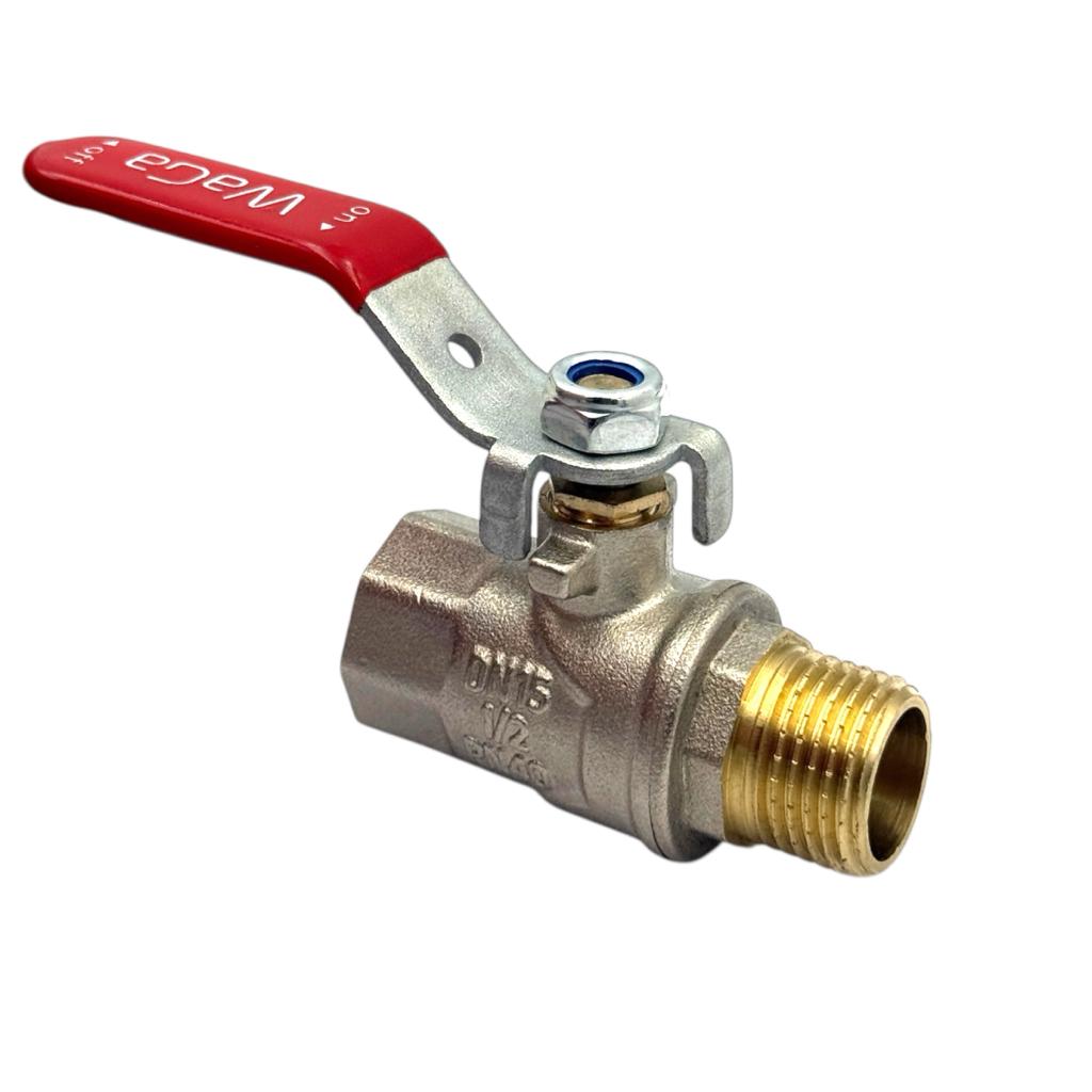 Краны серии Red WaGa Кран шаровый PN40 DN15 (1/2) В/Н красная ручка