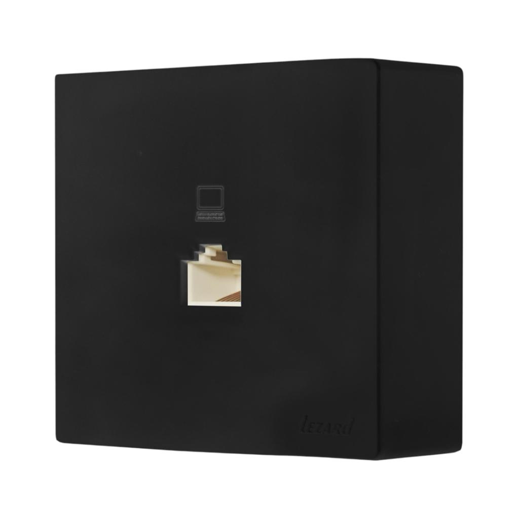 LETO (антрацит) Lezard LETO Розетка наружная компьютерная RJ45 5e (антрацит) 752-4200-139