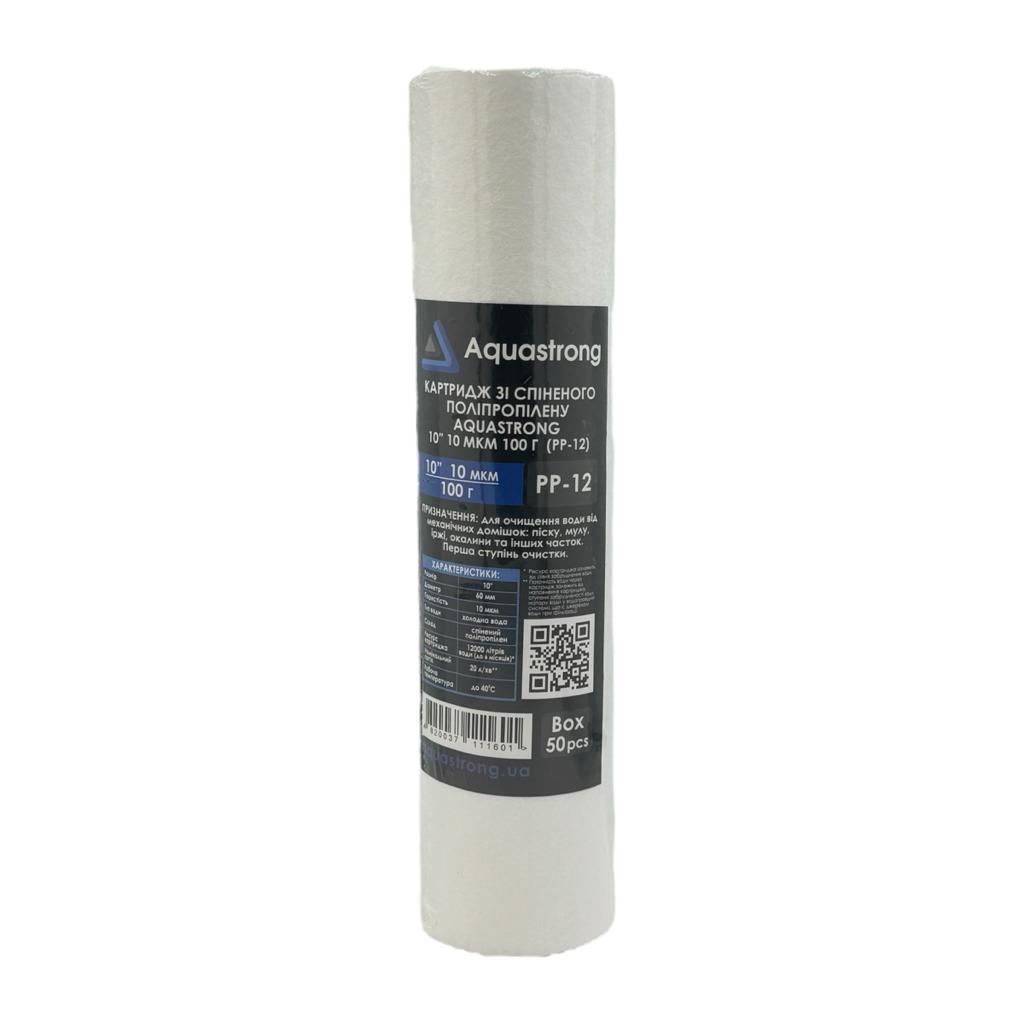 Фильтры и комплектующие  AQUASTRONG Картридж из вспененного полипропилена 10 10мкм PP-12