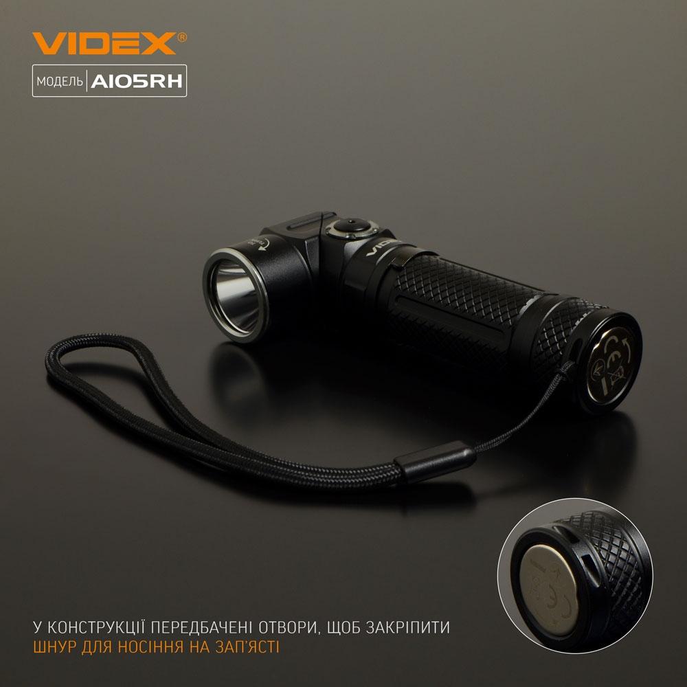 Ліхтарі ручні VIDEX Портативний світлодіодний ліхтарик 1200Lm 5000K VLF-A105RH