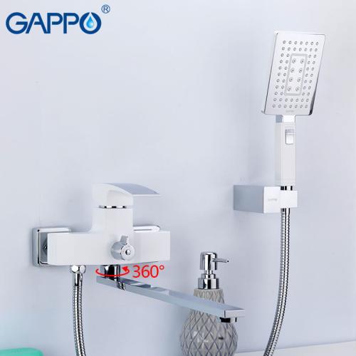 Змішувачі для ванної GAPPO G2207-7 (JACOB) Змішувач для ванни (білий хром)