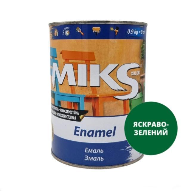 Эмаль ПФ-115 MIKS Эмаль алкидная ПФ-115 0,9 кг. (ЯРКО-ЗЕЛЁНЫЙ)