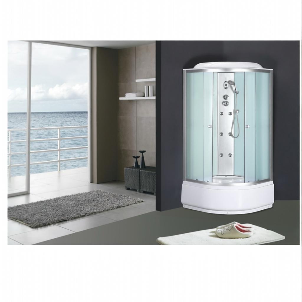 Душові бокси MIXXUS STRONG SBH01-90x90x215-FB SATIN Душовий бокс з гідромасажем 90*90мм. (високий піддон) (MI6888)