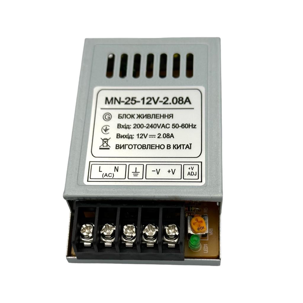 Блоки живлення 12V Блок живлення 25W 12V IP20 80*47*22мм. MN-25-12V-2.08A
