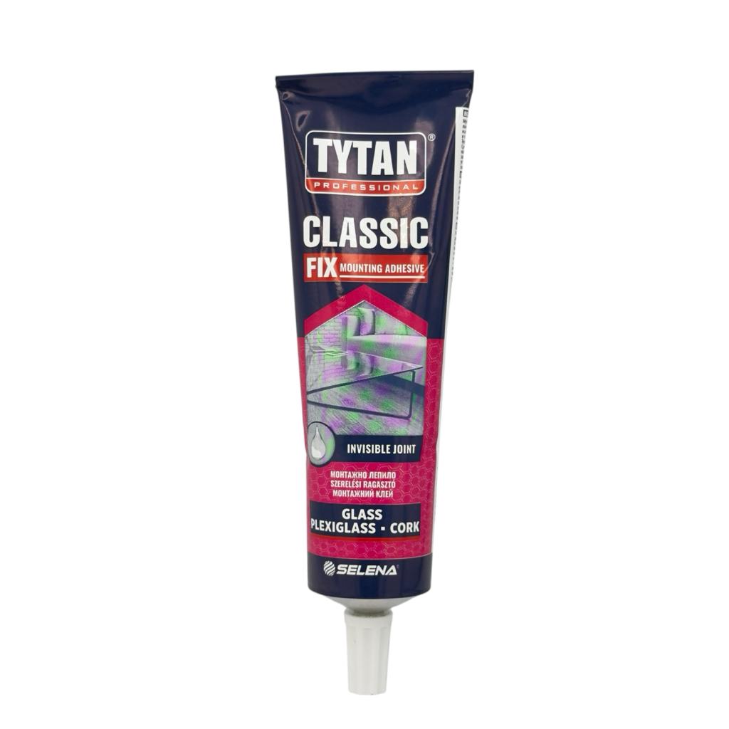 Клеї монтажні TYTAN CLASSIC FIX Клей універсальний каучуковий (прозорий) 100мл.