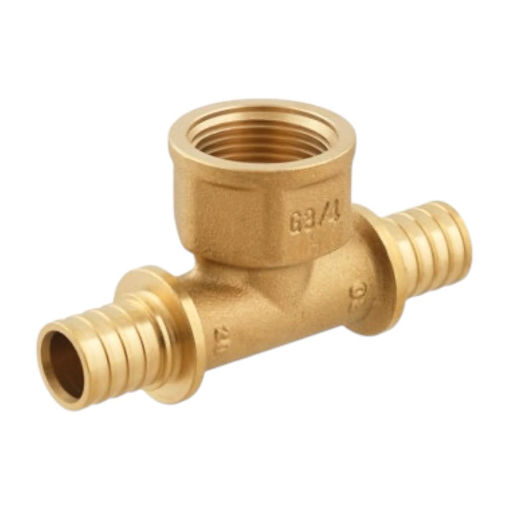 Push-фитинги для Pex труб Raftec Трійник натяжний з РВ Ø20x3/4xØ20