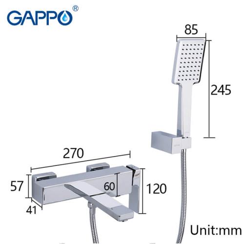 Змішувачі для ванної GAPPO G3218 (FUTURA) Змішувач для ванни