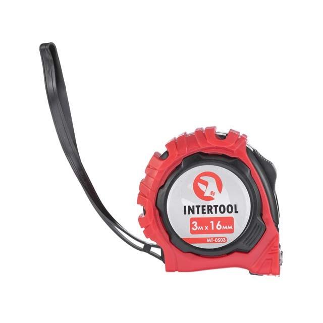 Рулетки INTERTOOL Рулетка с фиксатором 3м*16мм Магнит MT-0503