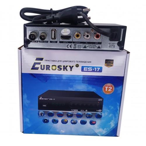 T2 Тюнеры Eurosky T2 Цифровой HD тюнер MPEG-4/AVC ES-17