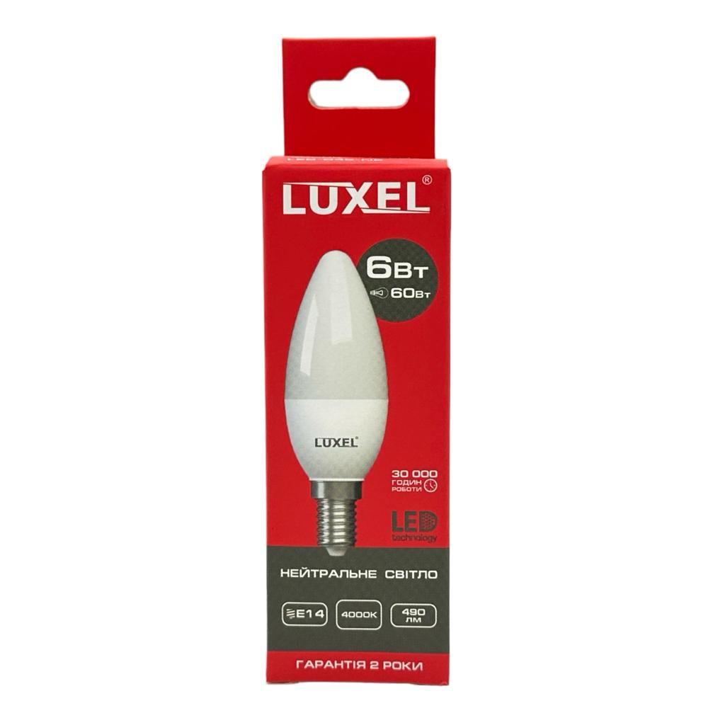 LED-Лампи LUXEL LED-Лампа ECO свічка 6W E14 4000K 510Lm LED-045-NE
