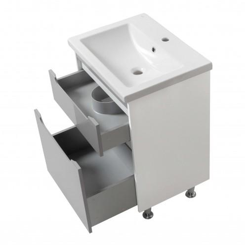 Тумби з умивальниками UVVIS Тумба Valencia NEW grey ТНБ-2 Д 60 з умивальником КОМО 44338
