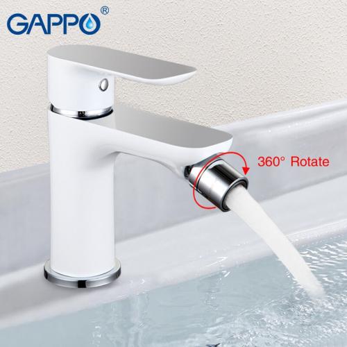 Смесители для биде GAPPO G5048 (NOAR) биде однорыч. лат. корпус гайка Ø35 (бел.хром)