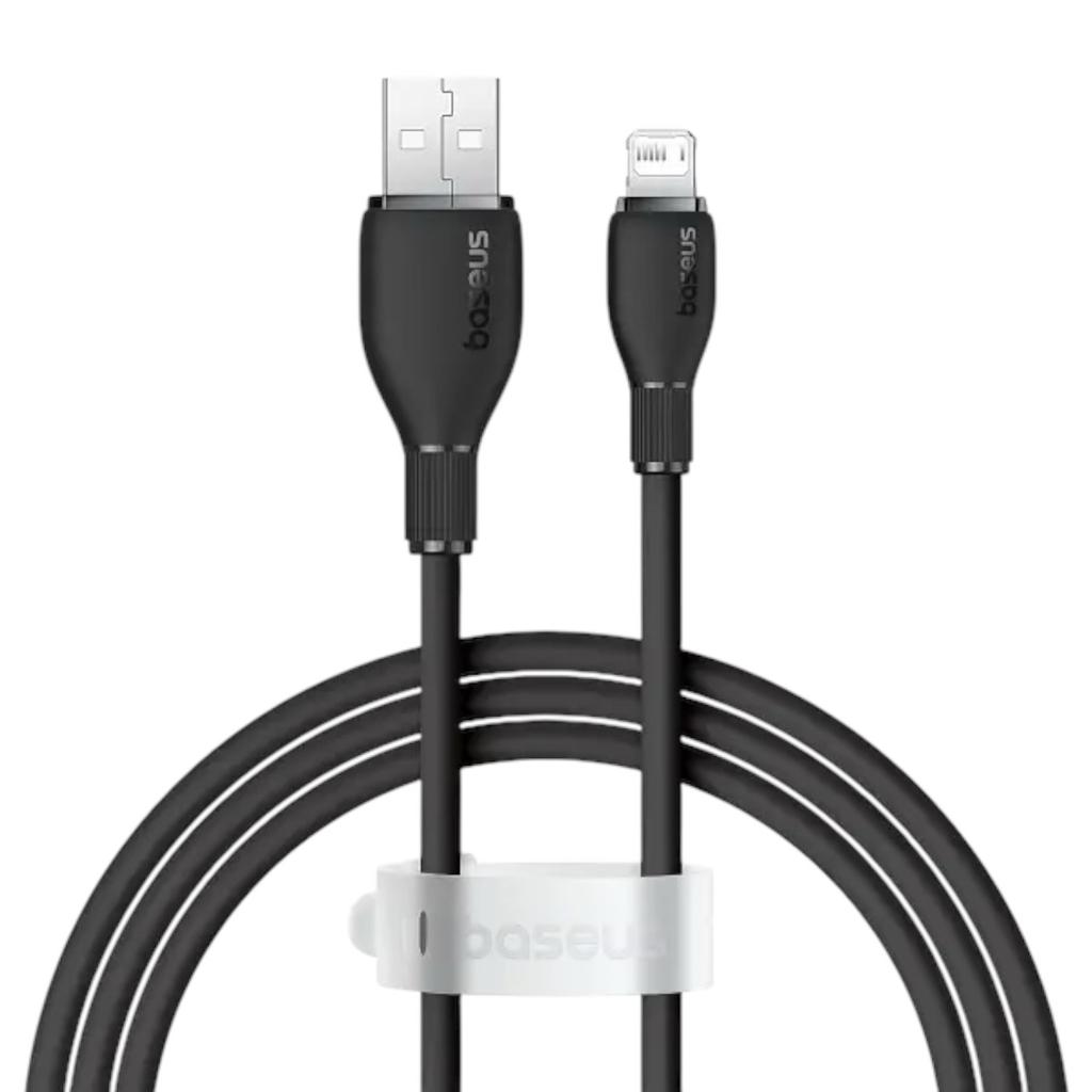 Кабели и адаптеры Baseus Кабель Pudding Series Fast Charging Data Cable USB to iP 2.4A 2.0m. Black P10355700111-01