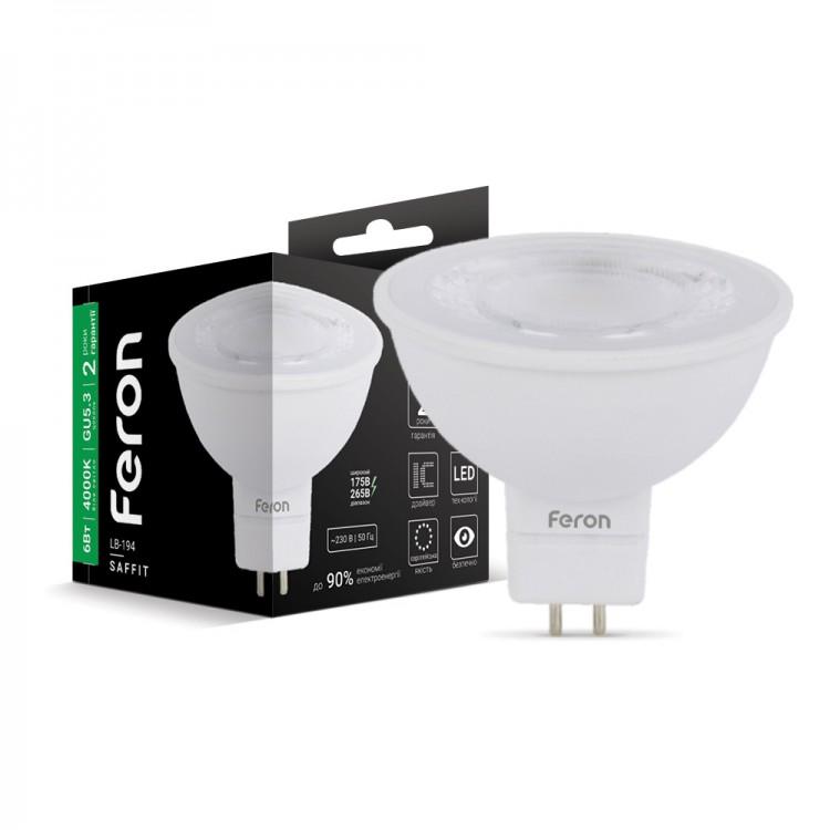 LED-Лампи Feron LED-Лампа 6W 4000K (decor) MR16 G5.3 LB-194