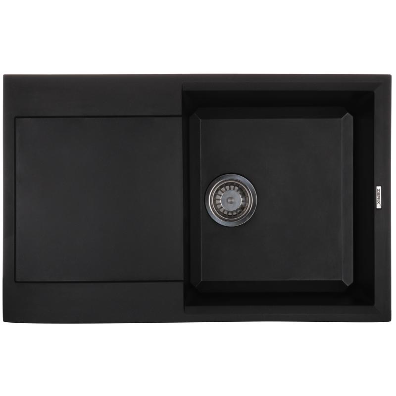 Мийки гранітні ZERIX ZS-7950S-03 Мийка гранітна 790*500мм. (чорна)
