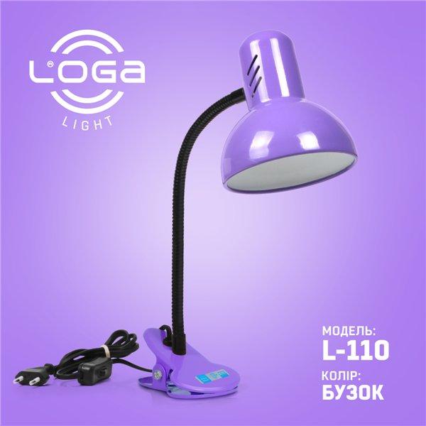 Настільні лампи (звичайні) ТМ LOGA Настільна лампа на прищіпці СИРЕНЬ L-110