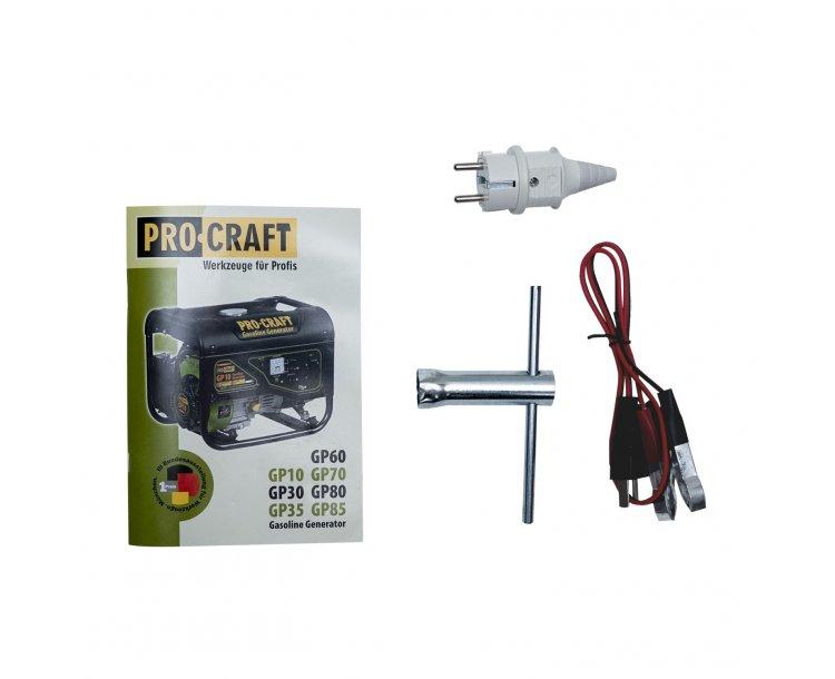 Генератори бензинові PROCRAFT Генератор бензиновий GP10 UNIVERSAL