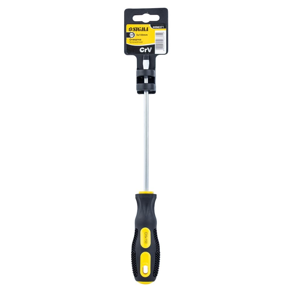 Отвёртки SIGMA Викрутка шліцева SL5*150мм. 4006371