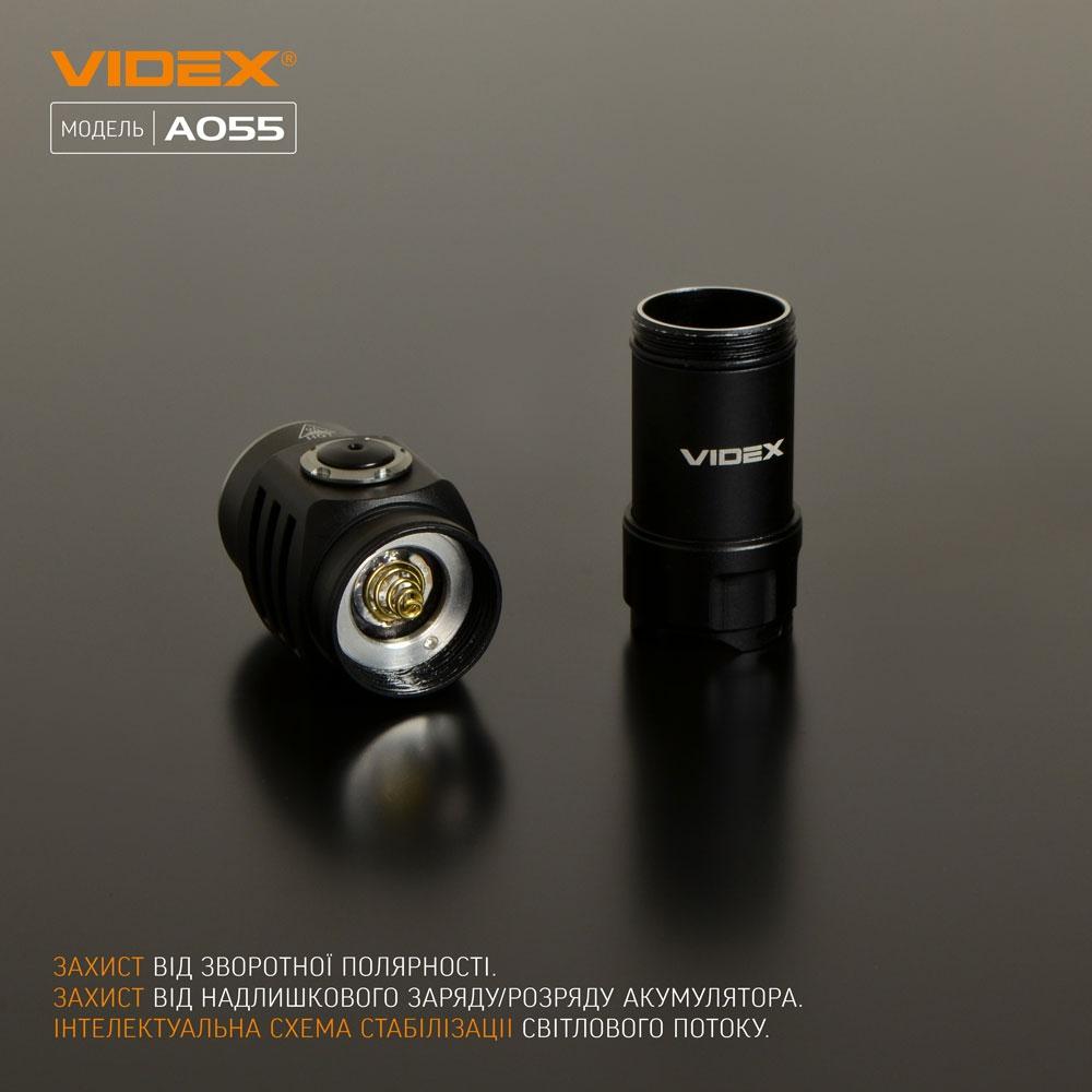 Ліхтарі ручні VIDEX Портативний світлодіодний ліхтарик 600Lm 5700K VLF-A055