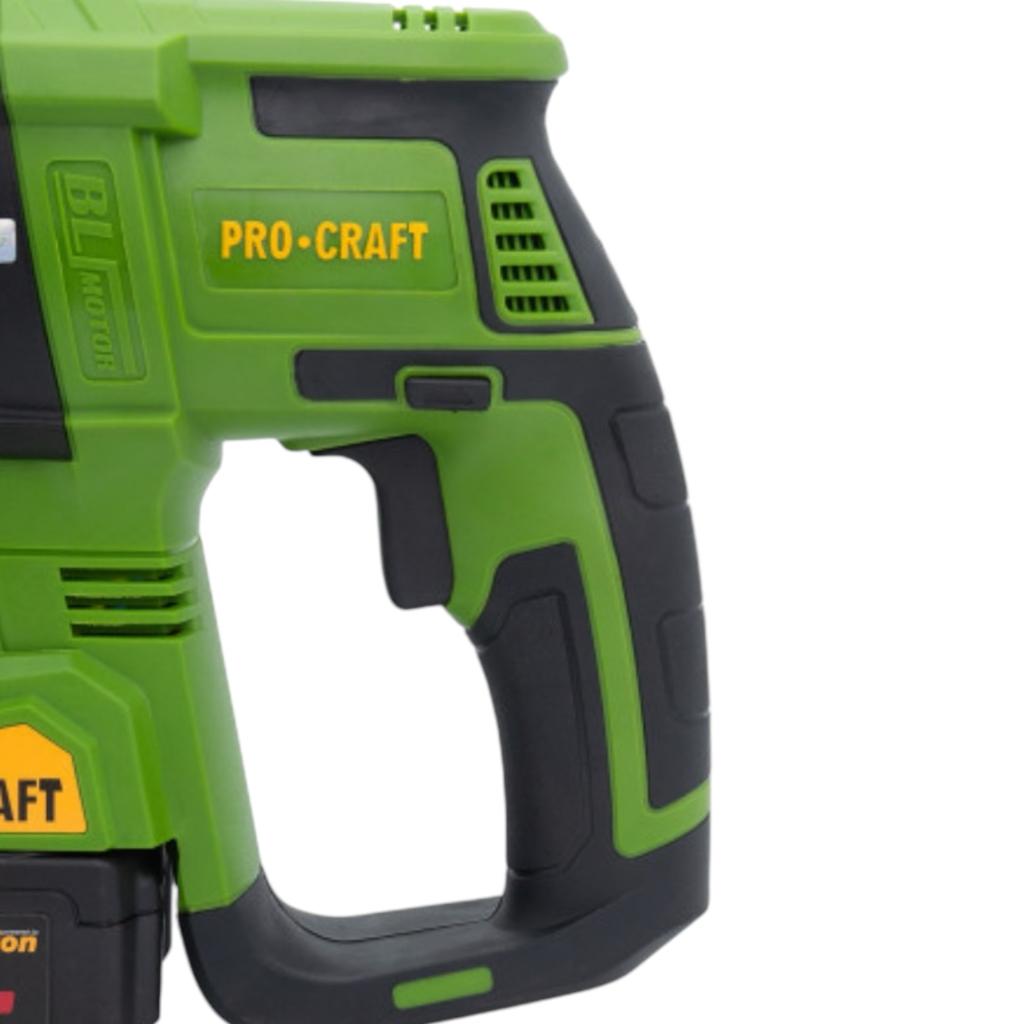 Перфораторы (аккумуляторные) PROCRAFT Перфоратор бочковий акумуляторний 2,6 Дж (з АКБ 2*4Ah та ЗП+Кейс) PHA40
