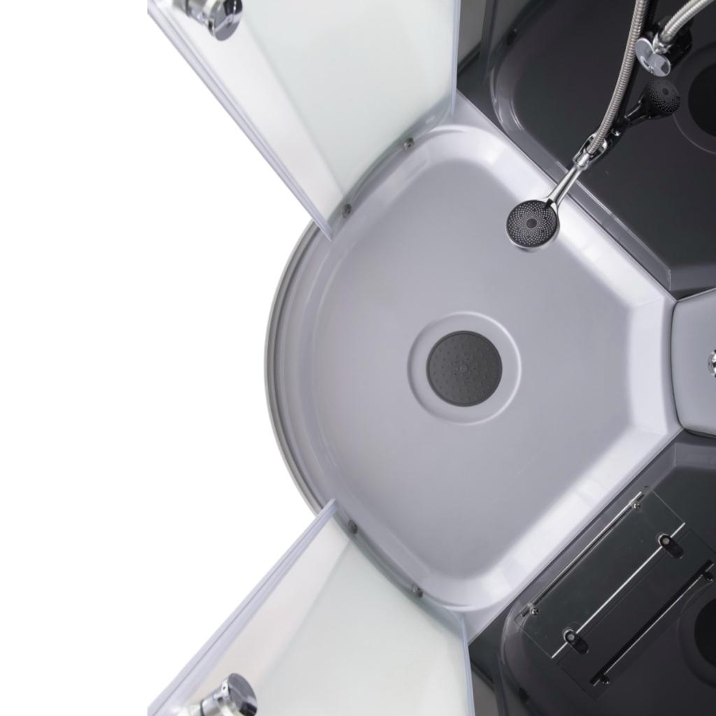 Душові бокси MIXXUS STRONG SB02-90x90x215-GR SATIN Душовий бокс 90*90мм. (низький піддон) (MI6887)