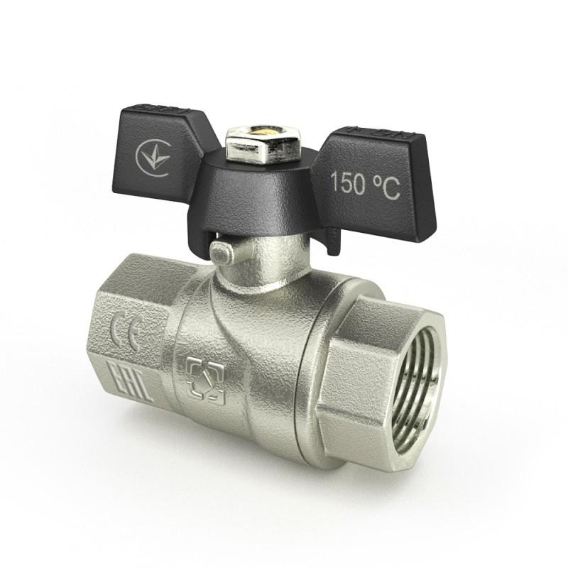 Краны серии Black Raftec BLACK Кран шаровый DN25 (1) вв черная бабочка DRB3