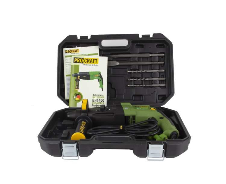 Перфоратори (електричні) PROCRAFT Перфоратор прямий 3 Дж. 790Вт. SDS PLUS BH1400