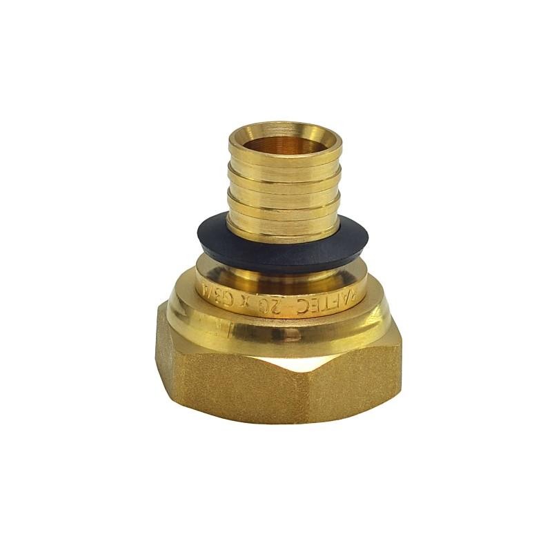 Push-фітінги для Pex труб Raftec Муфта натяжна з накидною гайкою Ø20x3/4 PNG2002