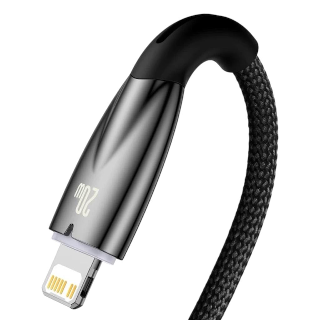 Кабелі та адаптери Baseus Кабель Glimmer Series Fast Charging Data Cable Type-C to iP 20W 1m. Black CADH000001