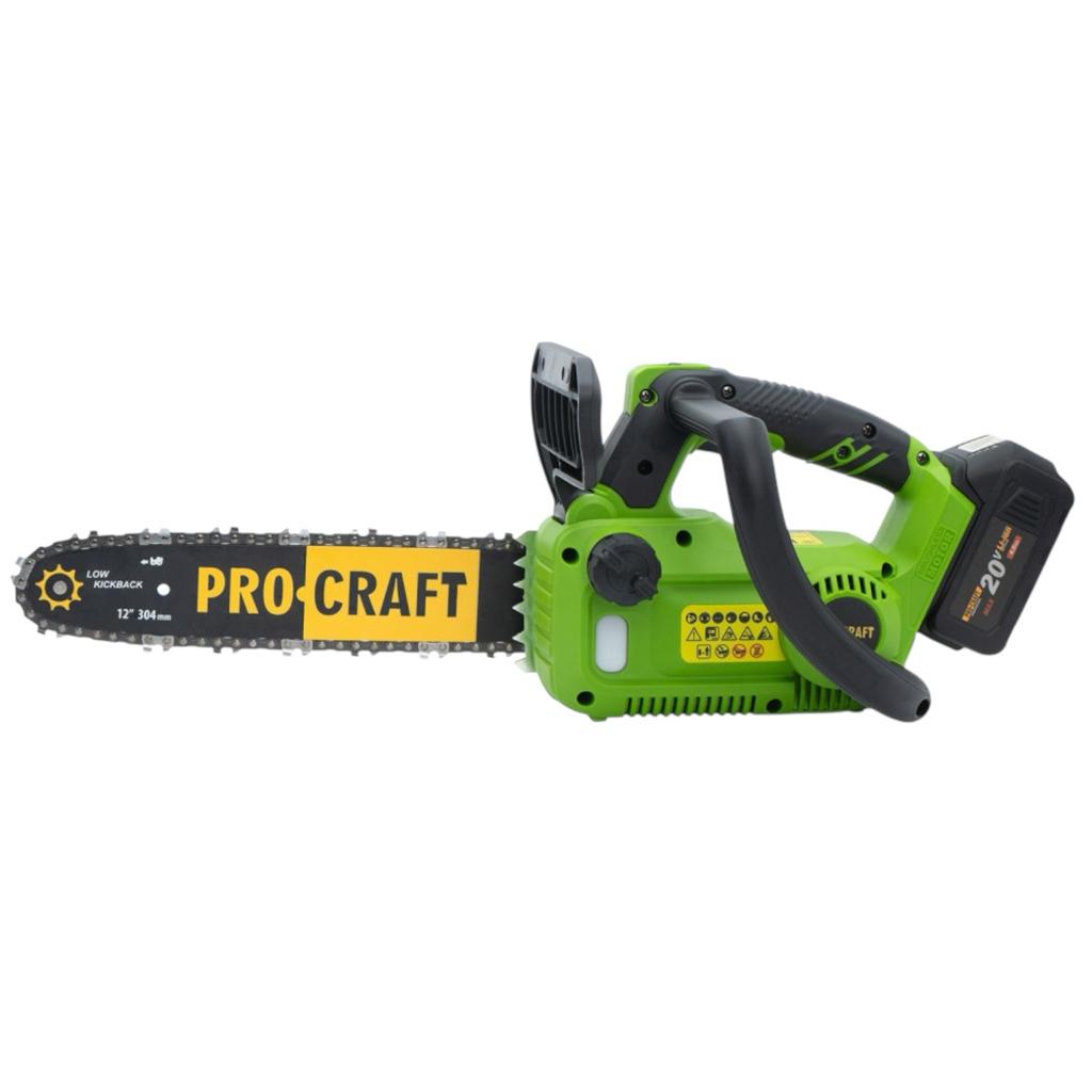 Пилки ланцюгові акумуляторні PROCRAFT Пила акумулятор. безщіткова (без АКБ та ЗП) PKA42Li