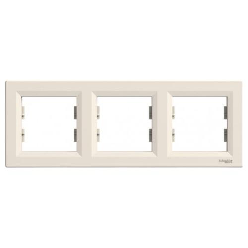 ASFORA (кремова) Schneider ASFORA Рамка гориз. на 3 механізма (кремова) EPH5800323