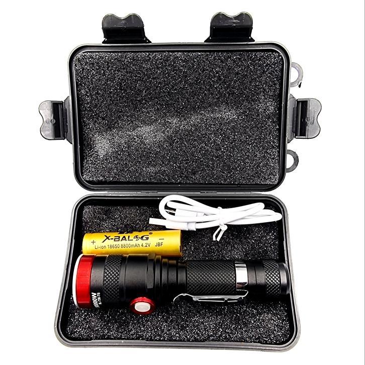 Ліхтарі ручні X-Balog Ліхтар ручний, micro USB, 1*18650 BL-736-T6