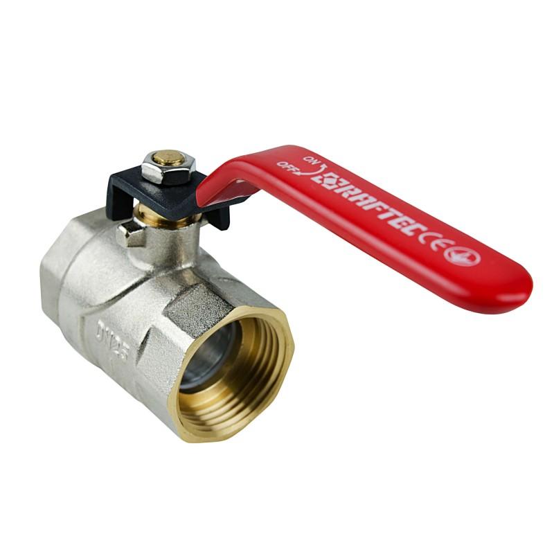 Крани серії Red Raftec RED Кран кульовий DN40 (1 1/2) В/В червона ручка CBH-05