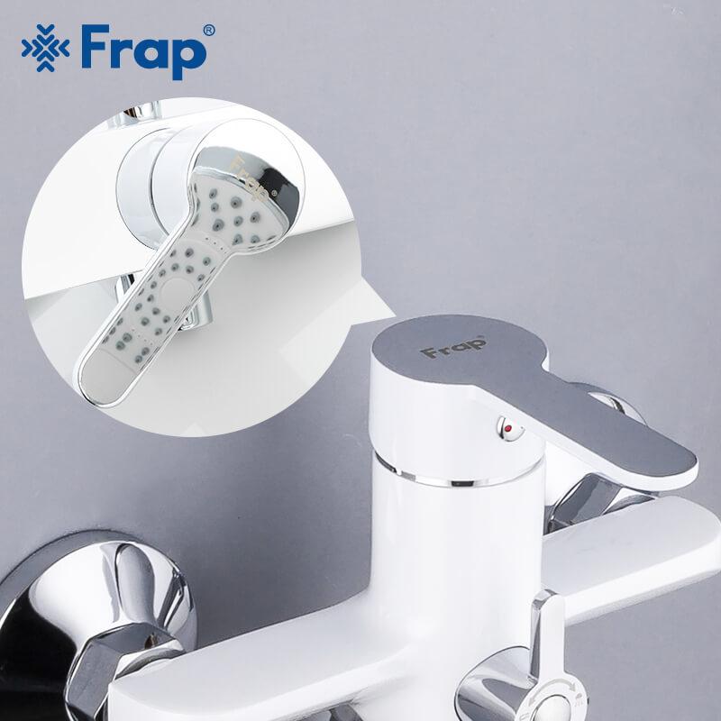 Смесители для ванной Frap F2241 Смеситель для ванны (белый/хром)