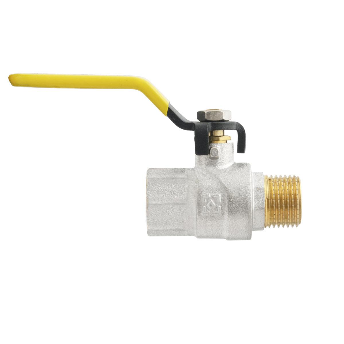 Краны серии Yellow Raftec YELLOW Кран шаровой DN15 (1/2) Н/В желтая ручка GRH11